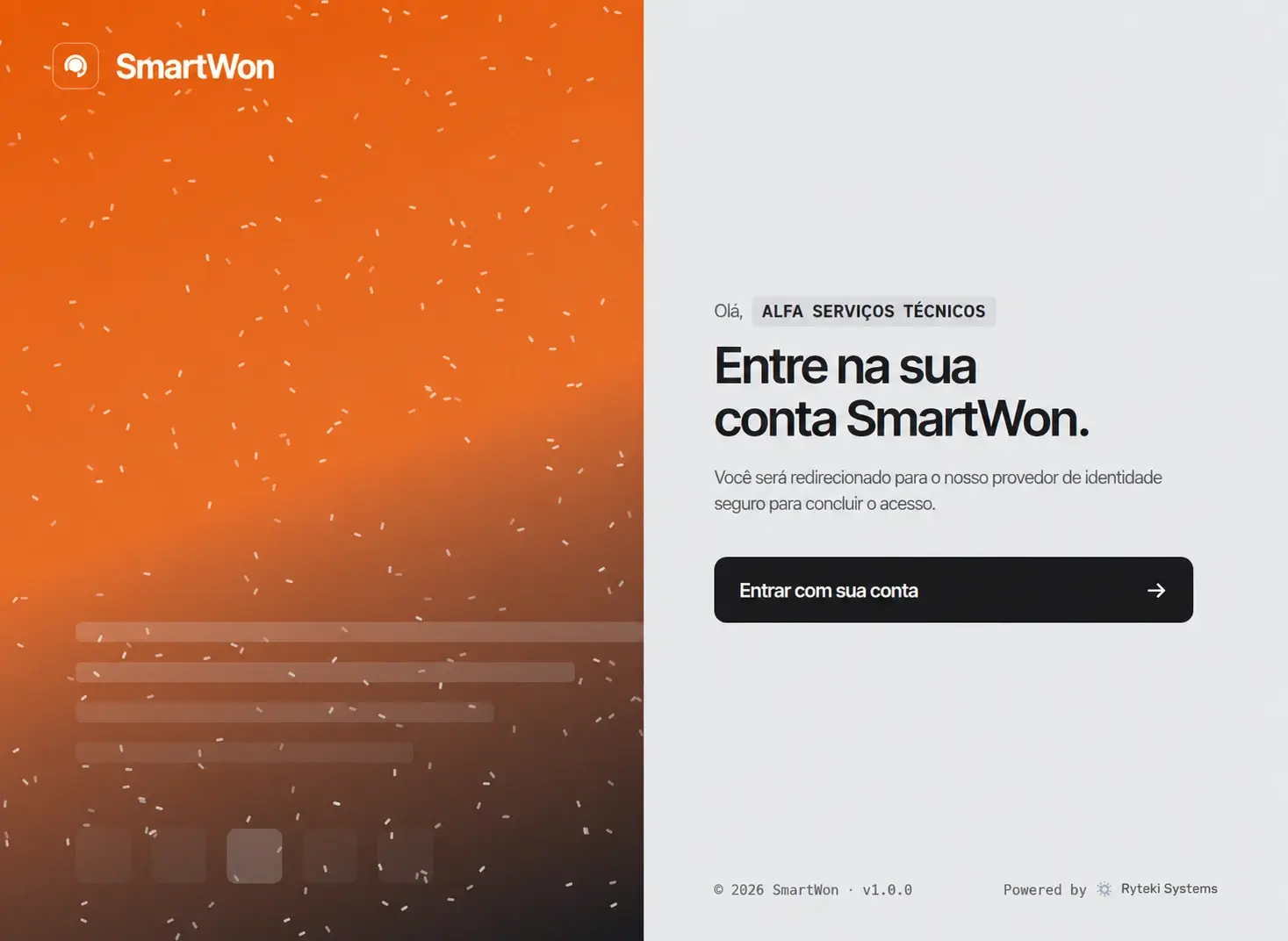 Login da empresa